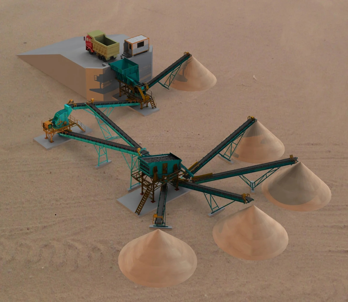 100 - 150 Ton / Saat Sabit Kırma Ve Eleme Tesisi - 1