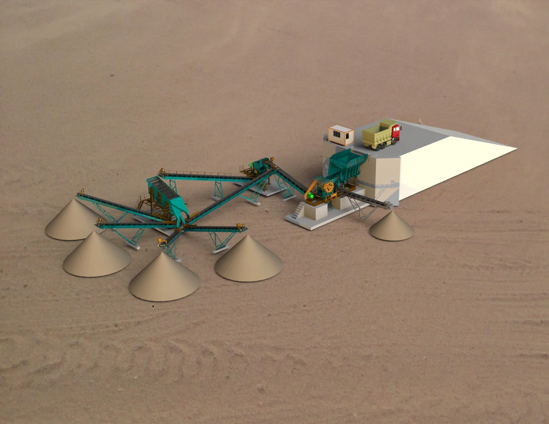 200 - 250 Ton Saat Sabit Kırma Ve Eleme Tesisi - 2